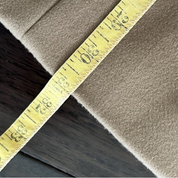 J Crew 100% Wool Womens Coat Size 6 Ruffle front Brown Tan Pea Coat Button - Picture 8 of 15